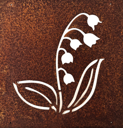 Skylt Liljekonvalj (armeringsnät) från Lind Decoration