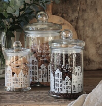 Glasburk - Coffee Jar från Majas Cottage på rustik träyta