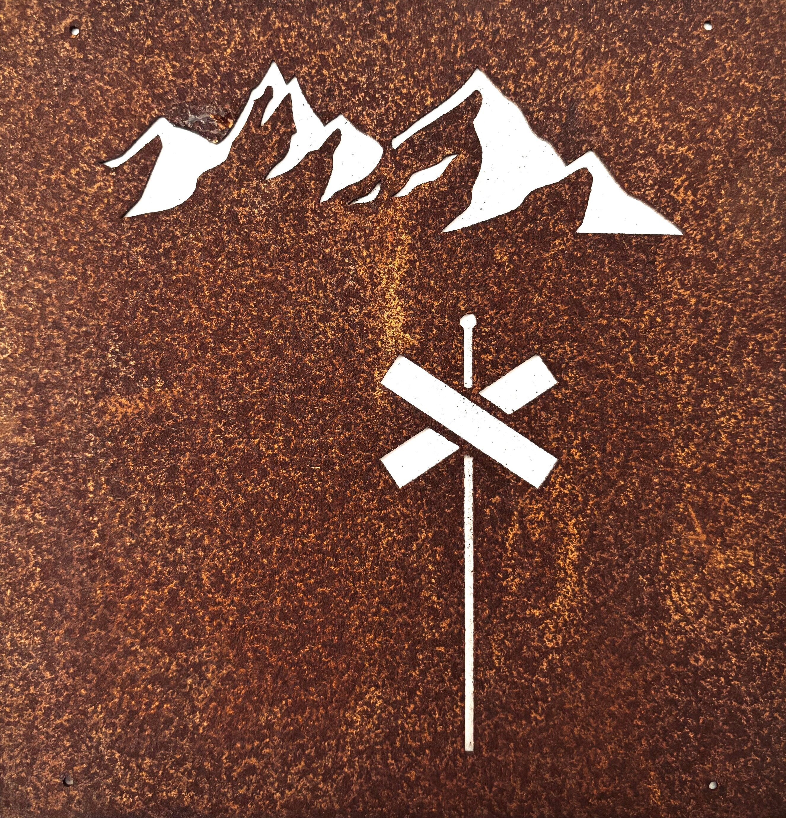 Skylt Ledkryss Vandra (armeringsnät) från Lind Decoration