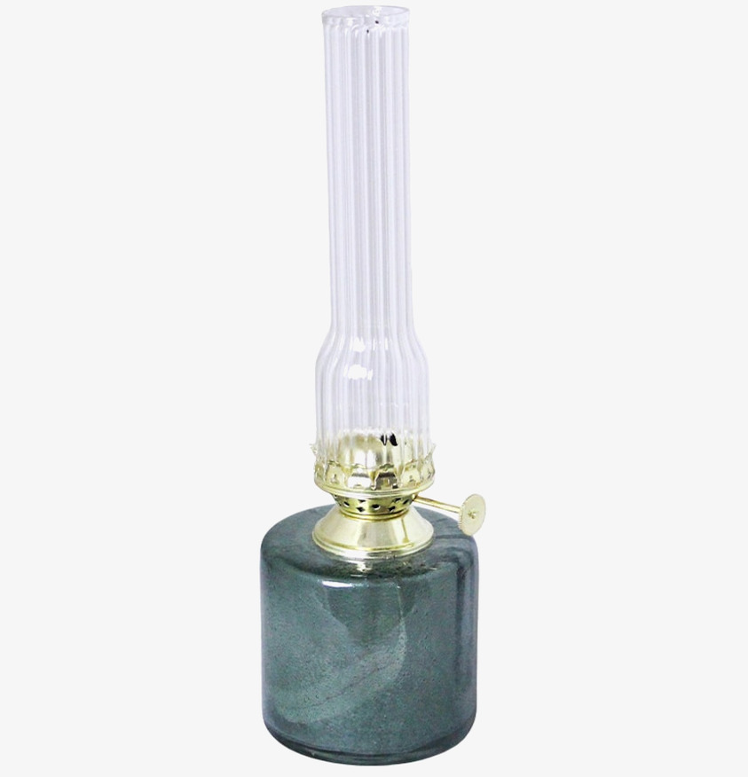 Fotogenlampa Elvira Grön Liten från Strömshaga i glas