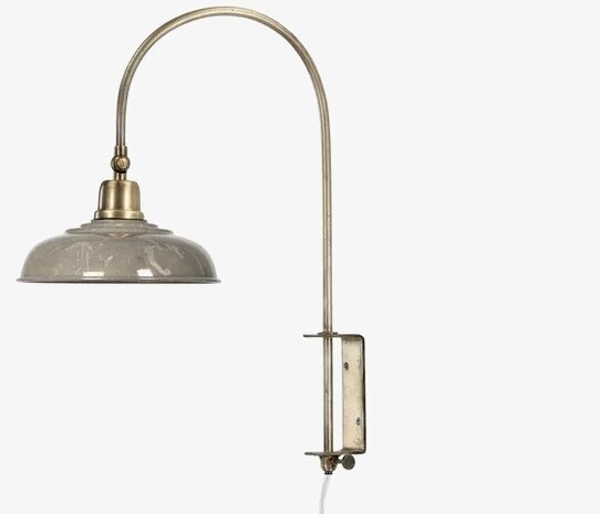 Vägglampa Noa Emalj Greige från A Lot Decoration