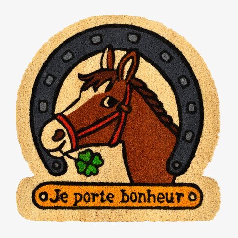 Dörrmatta Hästsko från Derriére la porte med hästmotiv