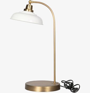 Bordslampa Noa Emalj Shell från A Lot Decoration på bord