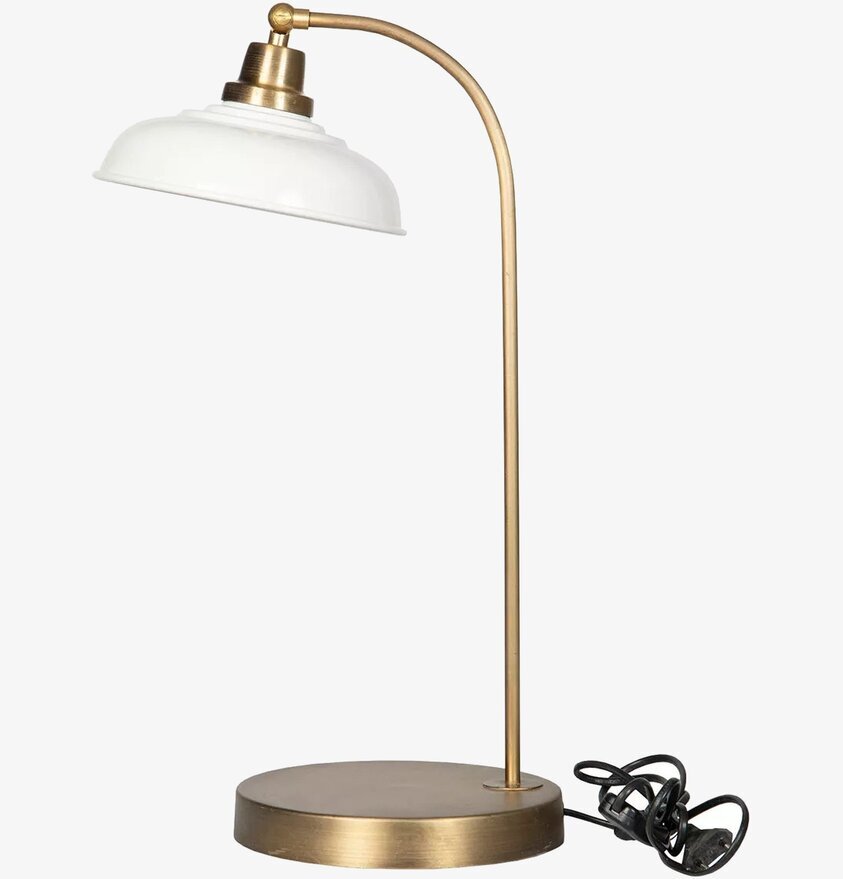 Bordslampa Noa Emalj Shell från A Lot Decoration på bord