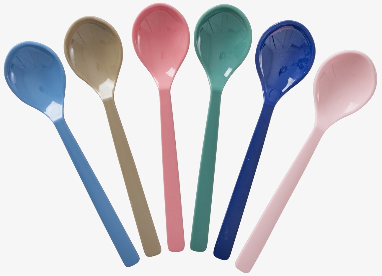 Korta Skedar 6-pack från Rice i färgglada nyanser