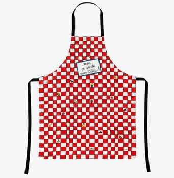 Förkläde Köksruta från Derriére la porte med rutmönster
