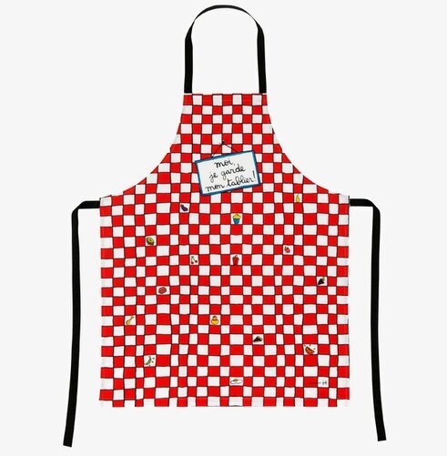 Förkläde Köksruta från Derriére la porte med rutmönster