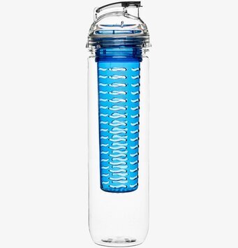 Fresh Flaska Med Fruktkolv Blå från Sagaform på vit bakgrund