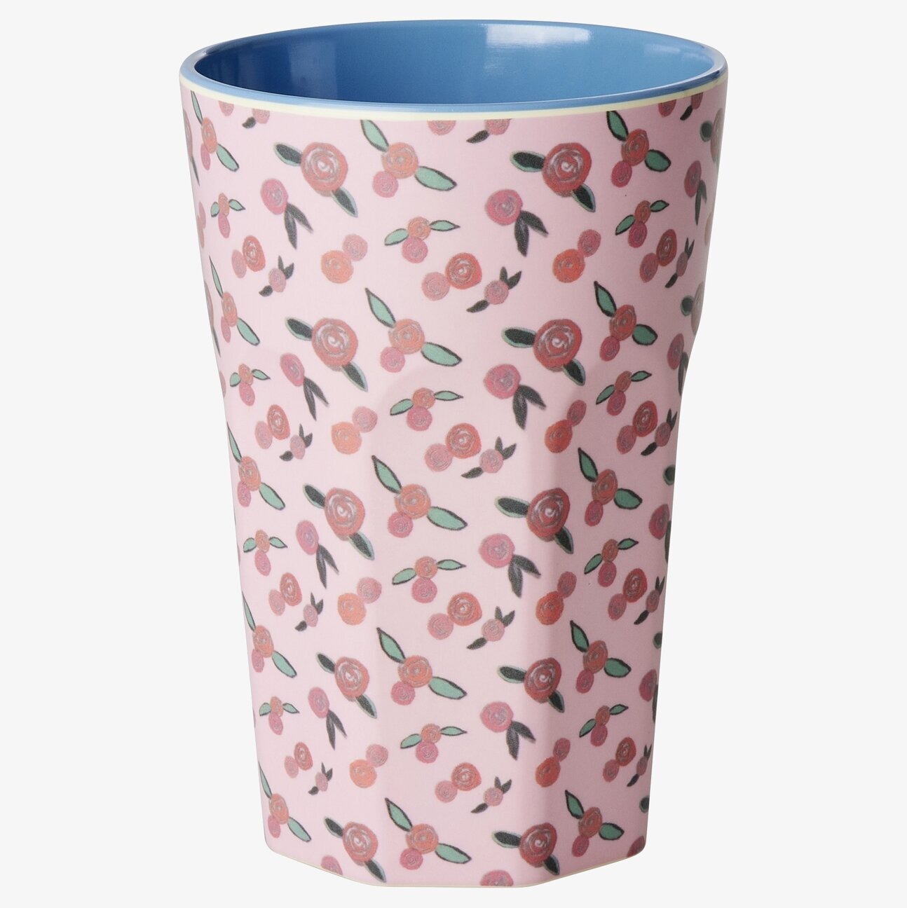 Mugg Latte A Rose Is A Rose Print från Rice med blommönster