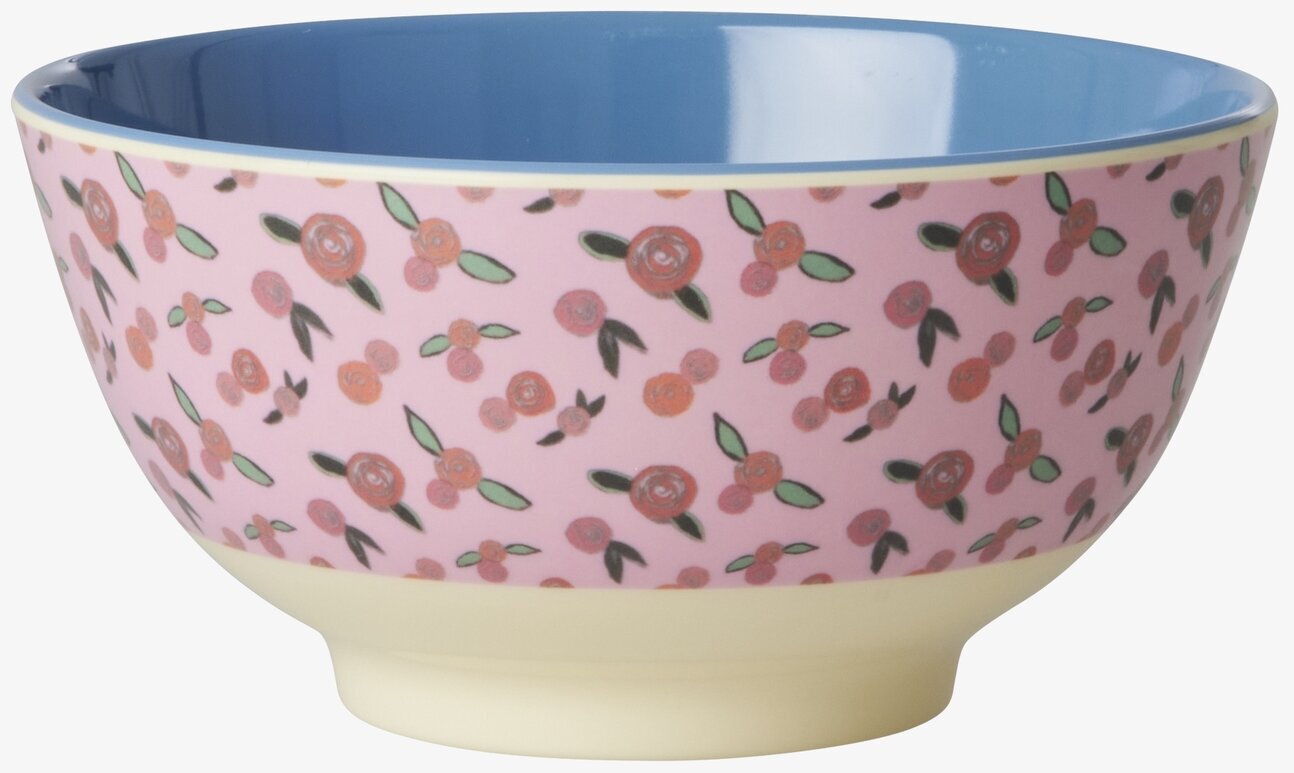 Skål A Rose Is A Rose Print från Rice med blommönster