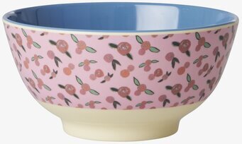 Skål A Rose Is A Rose Print från Rice med blommönster