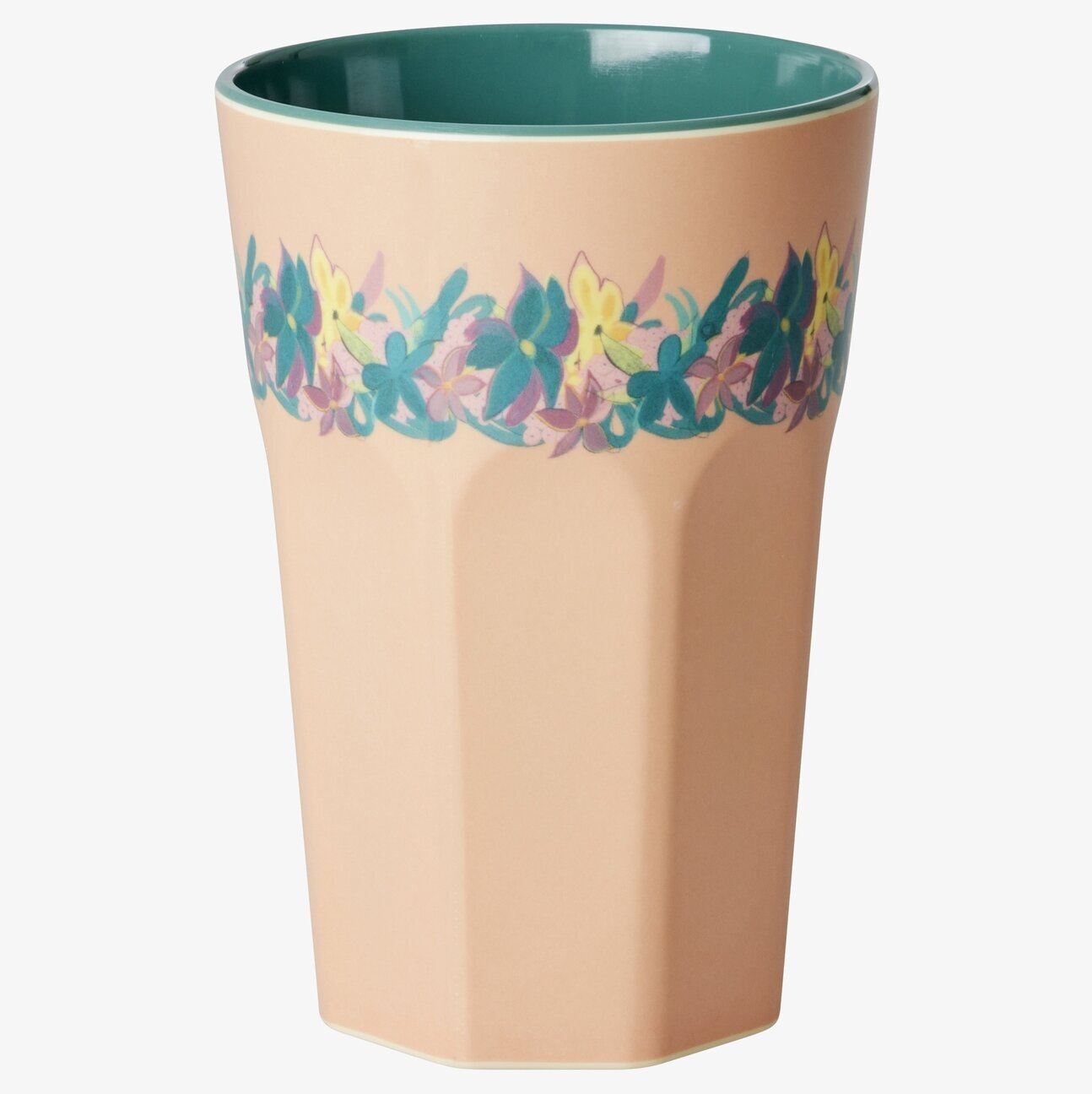 Mugg Latte Hilma Forever Print från Rice med blommönster