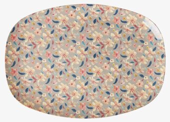 Tallrik Sandy Flower Print Rice Tallrikar Djupa tallrikar (ej skål) Desserttallrikar Assietter Barntallrikar Picknicktallrikar