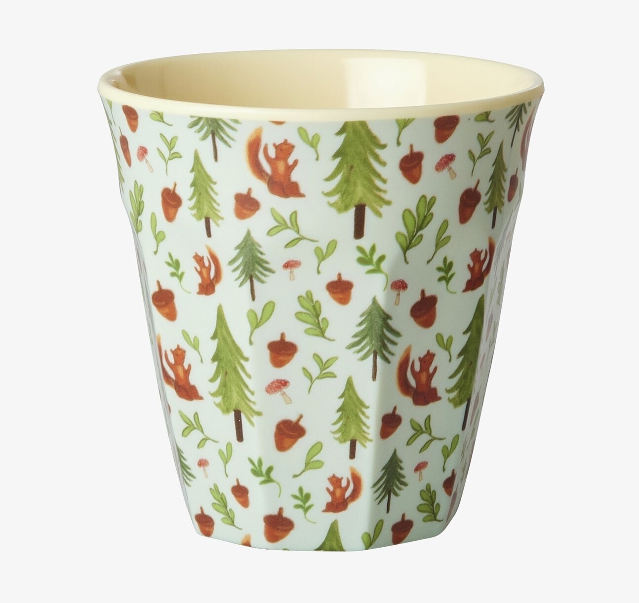 Melaminmugg Blue Happy Forest Print från Rice med skogsmotiv
