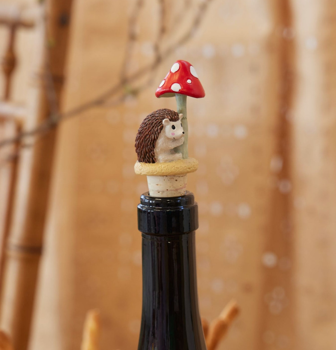 Vinkork Igelkott från Rice i naturlig och hemtrevlig miljö