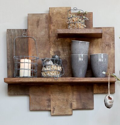 Vägghylla Grimaud från Chic Antique med rustik finish