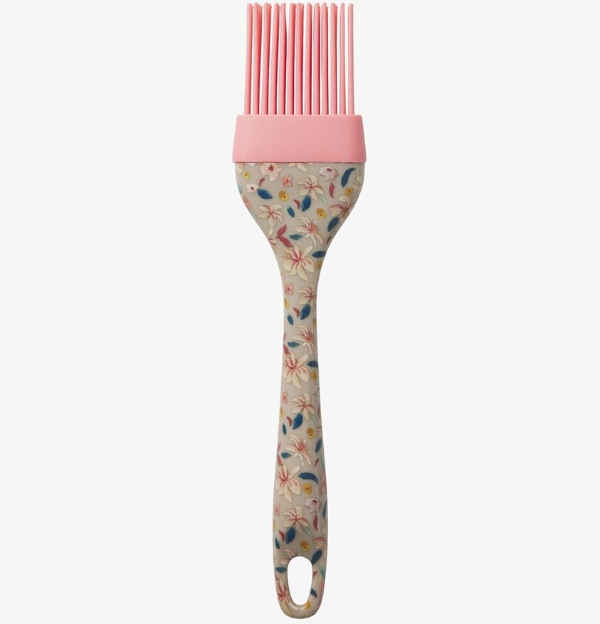 Pensel Silikon - Sandy Flowers från Rice, beige med blommor