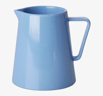Mjölkkanna Melamin Blå från Rice med handtag och hällpip