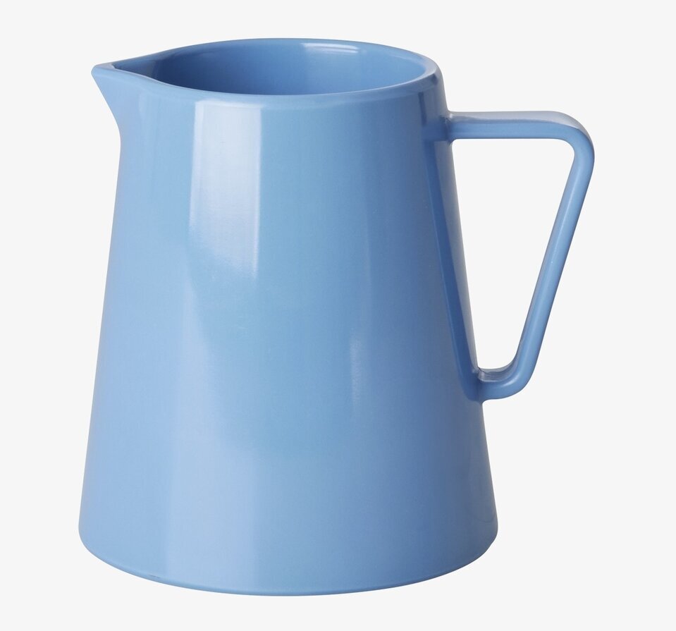 Mjölkkanna Melamin Blå från Rice med handtag och hällpip