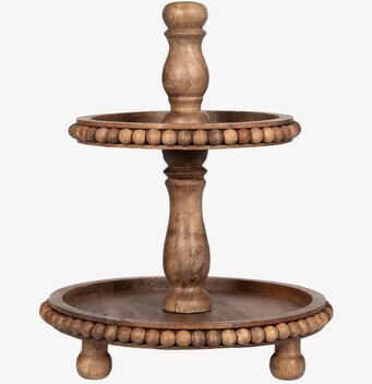 Våningsfat Marble Trä Brun från A Lot Decoration