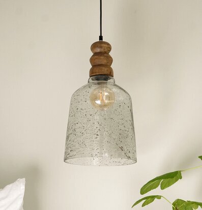 Taklampa Tahi Glas/Trä från A Lot Decoration i sovrum