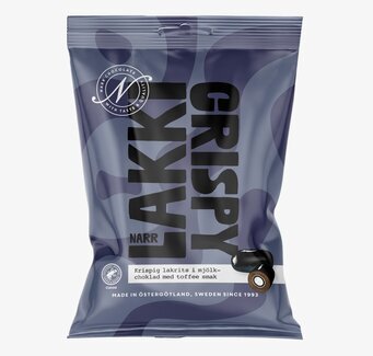 Bild av stilren chokladförpackning med lakrits och toffee