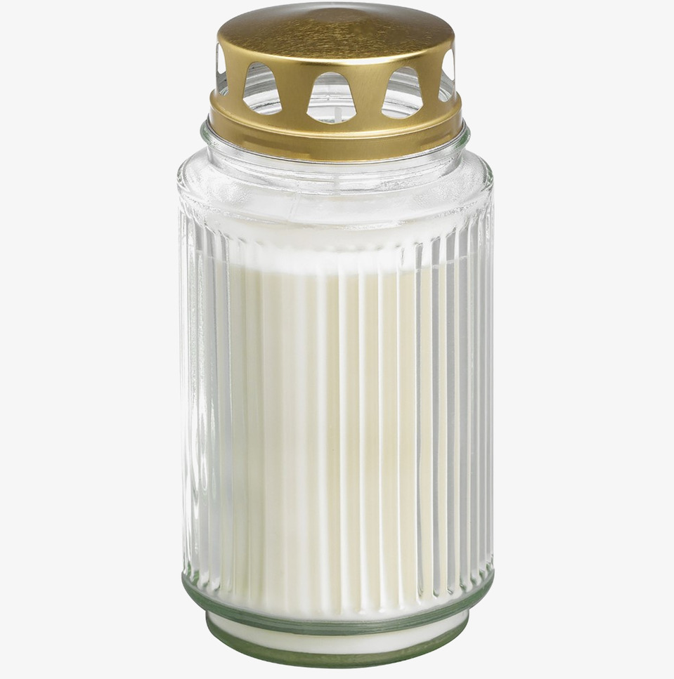 Gravljus Glas Med Lock från Bolsius, elegant och hållbar