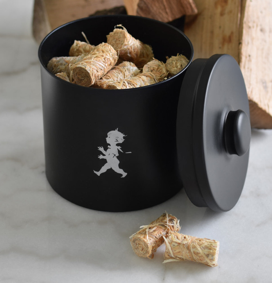 Förvaringsburk – Braständare Träull - Matt Svart från Solstickan