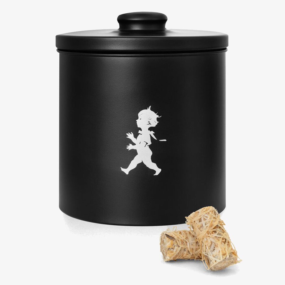 Förvaringsburk – Braständare Träull - Matt Svart från Solstickan