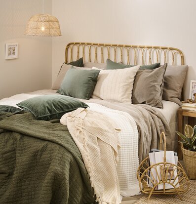 Tidningskorg Rotting från IB Laursen i harmoniskt sovrum