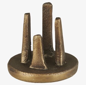 Ljusstake Tiza Liten från IB Laursen i gyllene bronsfärg