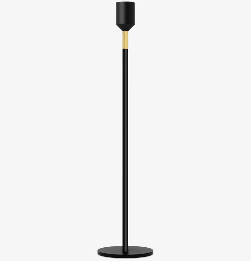 Ljusstake Three Stars Svart 34cm från Solstickan