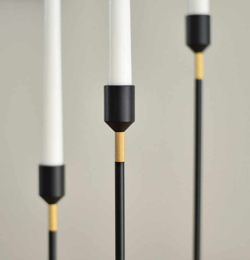 Ljusstake Three Stars Svart 19cm från Solstickan