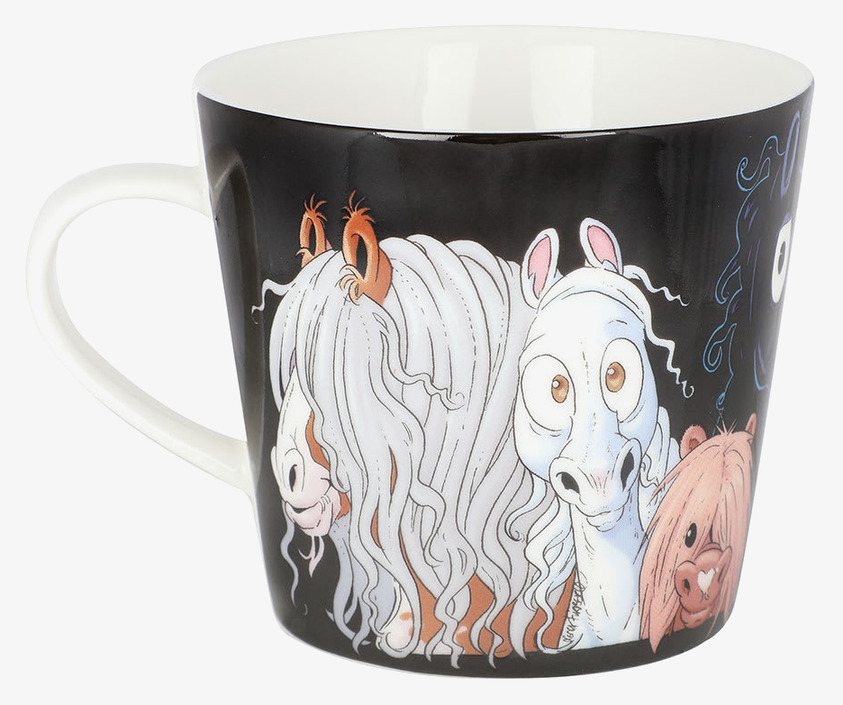 Mugg Svart - Hästen Mulle från Lena Furberg by Martinex