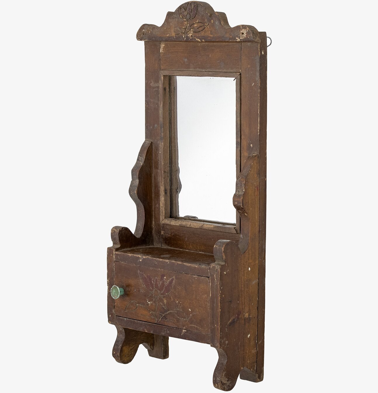 Spegel Sehar från Bloomingville med rustik träram och låda