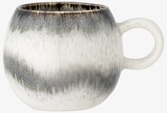 Bloomingville Mugg Stengods Grå med gradient och mönster