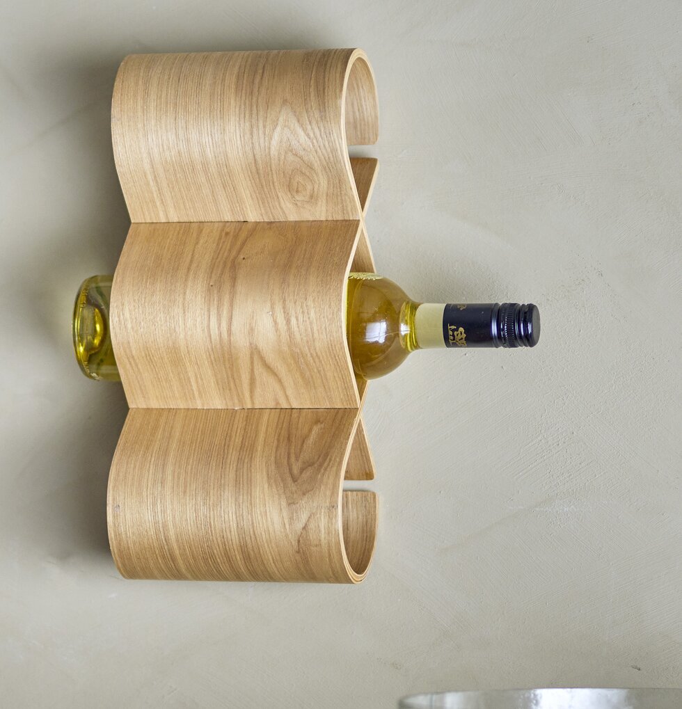 Vinställ Natur Ek från Bloomingville med böljande design