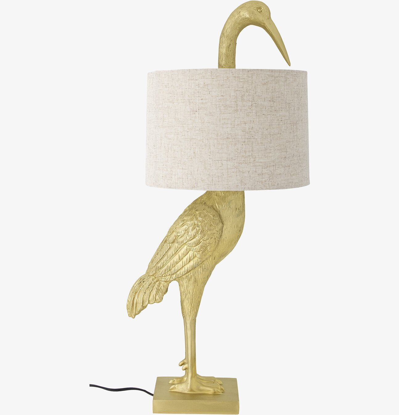 Bordslampa Heron Gold från Bloomingville med guldfärgad fågel