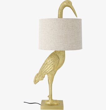 Bordslampa Heron Gold från Bloomingville med guldfärgad fågel