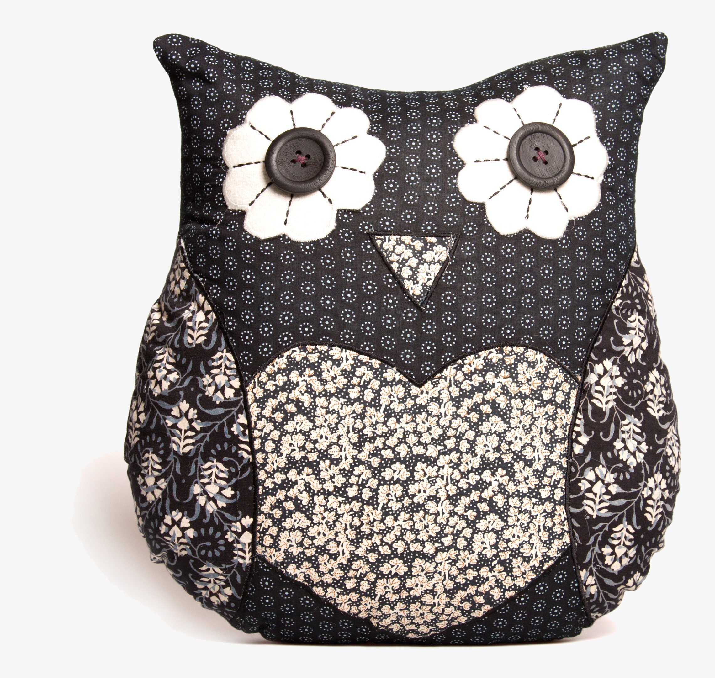 Kudde Adele Heart från Sass & Belle med uggledesign