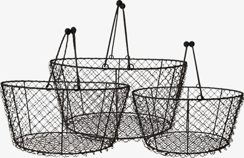 Nätkorg Set/3 Rund Med Handtag från Västanvinden