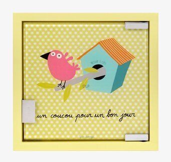 Nyckelskåp Fågel från Derriére la porte med fågelmotiv