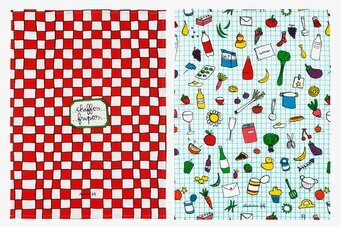 Kökshandduk Köksruta set/2 från Derriére la porte