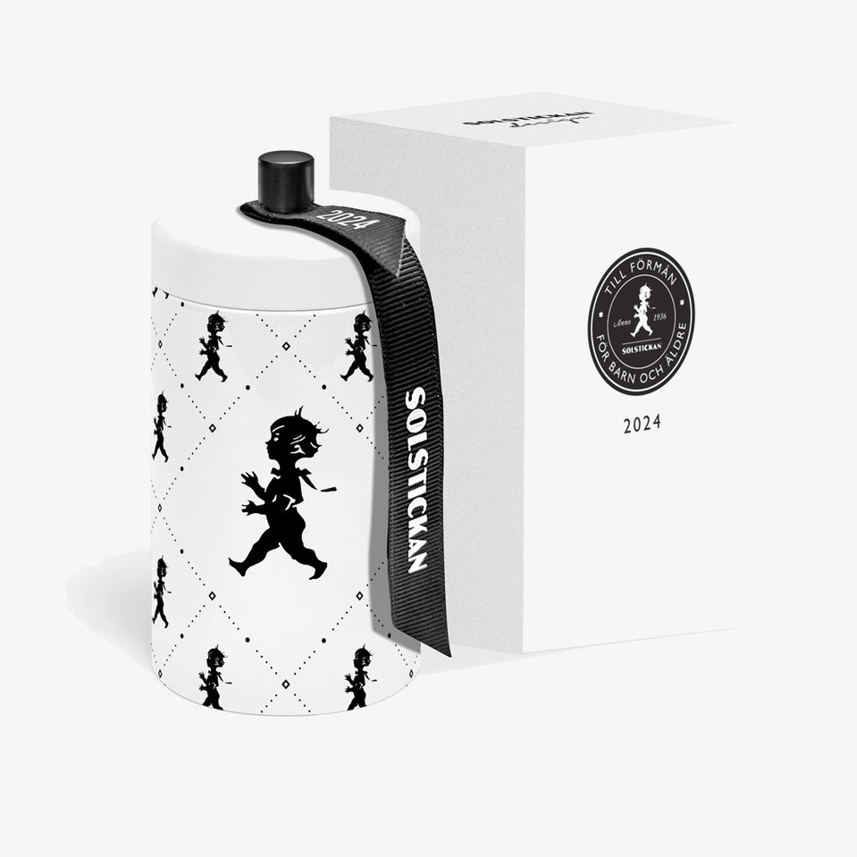 Tändsticksrör - 2024-års Design från Solstickan i vit färg