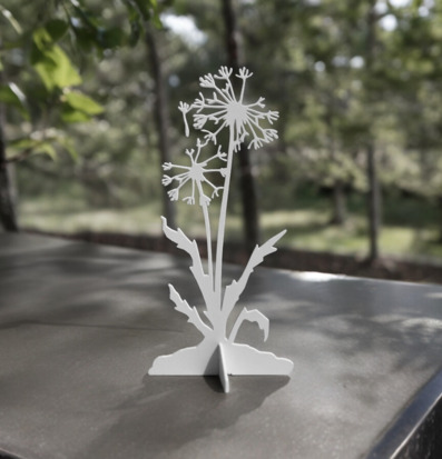 #ÄlskaPlåt Maskros Vit från Älskaplåt i naturskön miljö