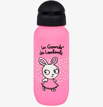 Dryckesflaska Rosa från Derriére la porte med kaninmotiv