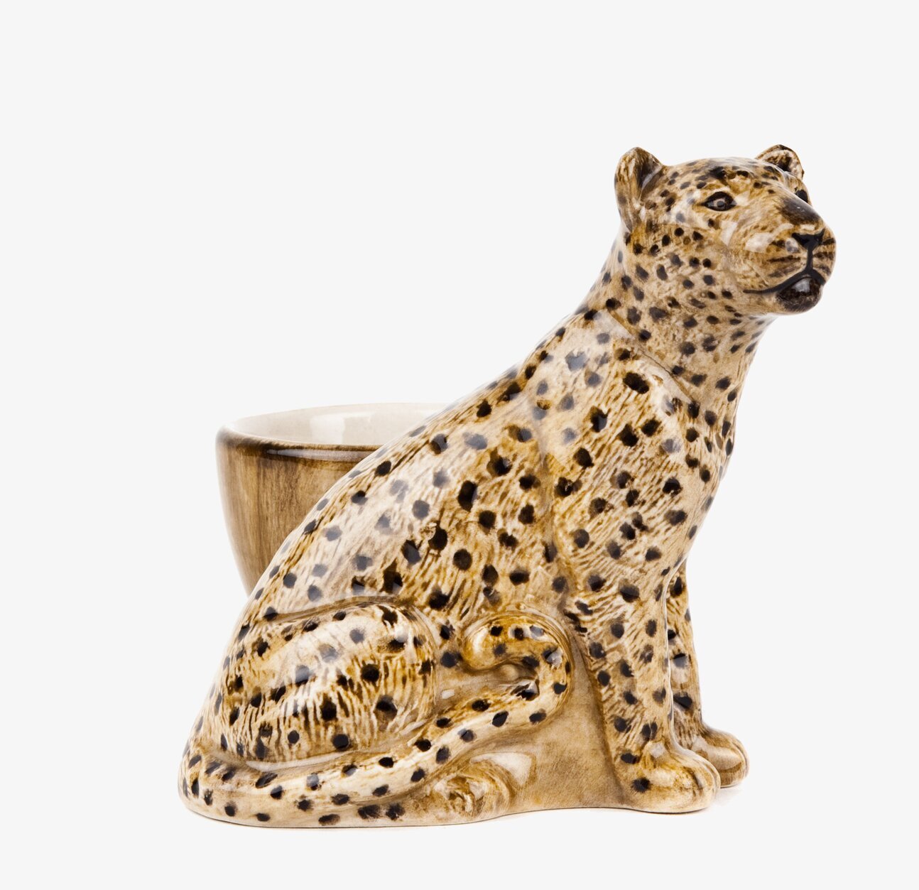 Äggkopp Leopard från Quail Ceramics med detaljerad design