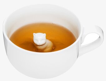 Cat Mugg från Sagaform med en kattfigur i botten av muggen