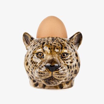Äggkopp Leopard från Quail Ceramics med detaljrik design