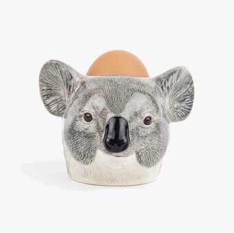 Äggkopp Koala från Quail Ceramics med ett brunt ägg